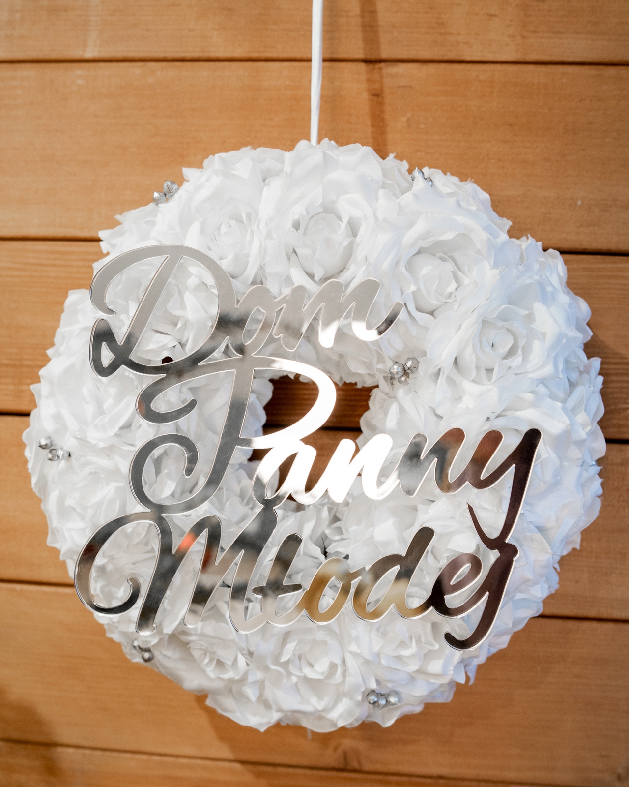 WIANEK na drzwi DOM Pary Młodej WESELE Ślub 2 szt Kod producenta SpecialDeko