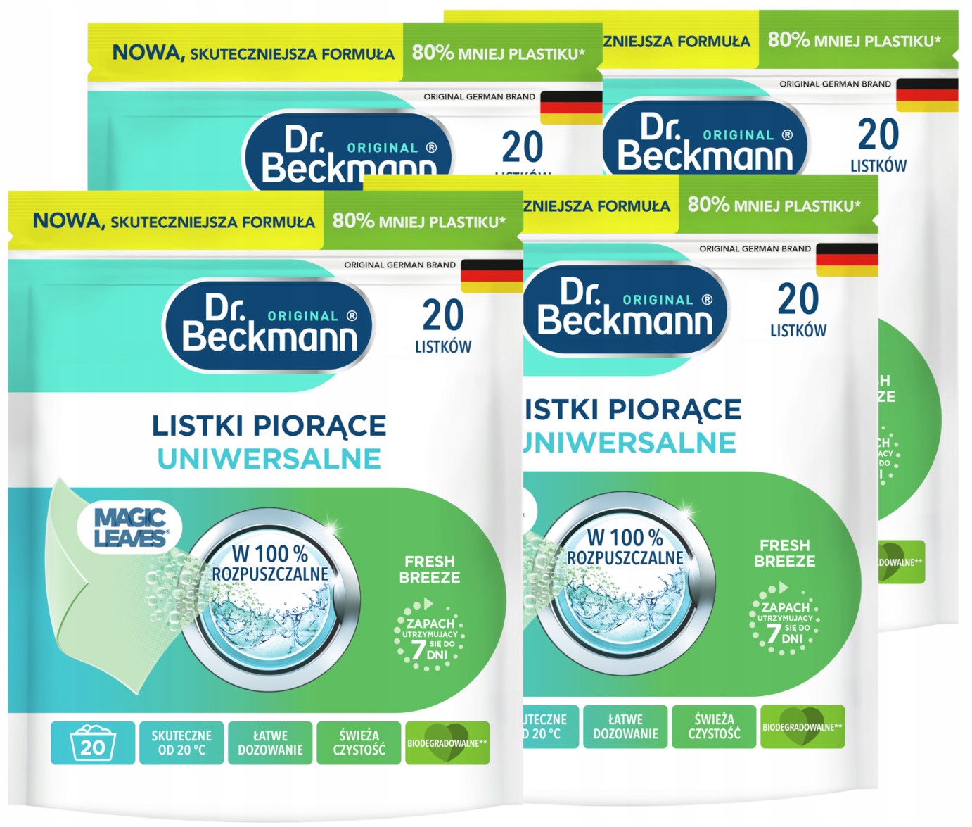 Dr. Beckmann Magic Ubrousky Prací lístky na praní Univerzální 80 praní