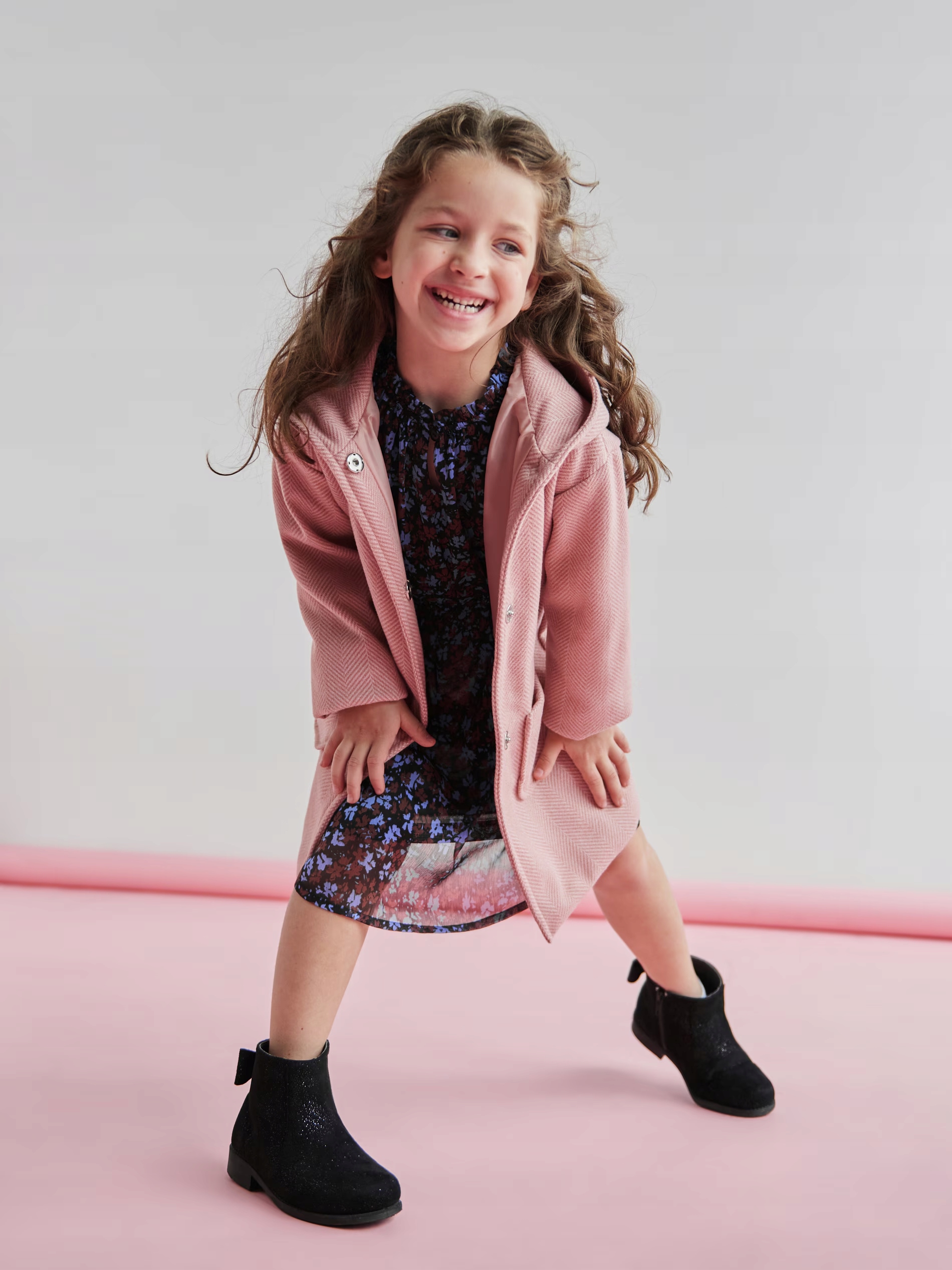 ゆう UB28 Płaszczyk w jodełkę z kapturem SINSAY 104 • Cena, Opinie