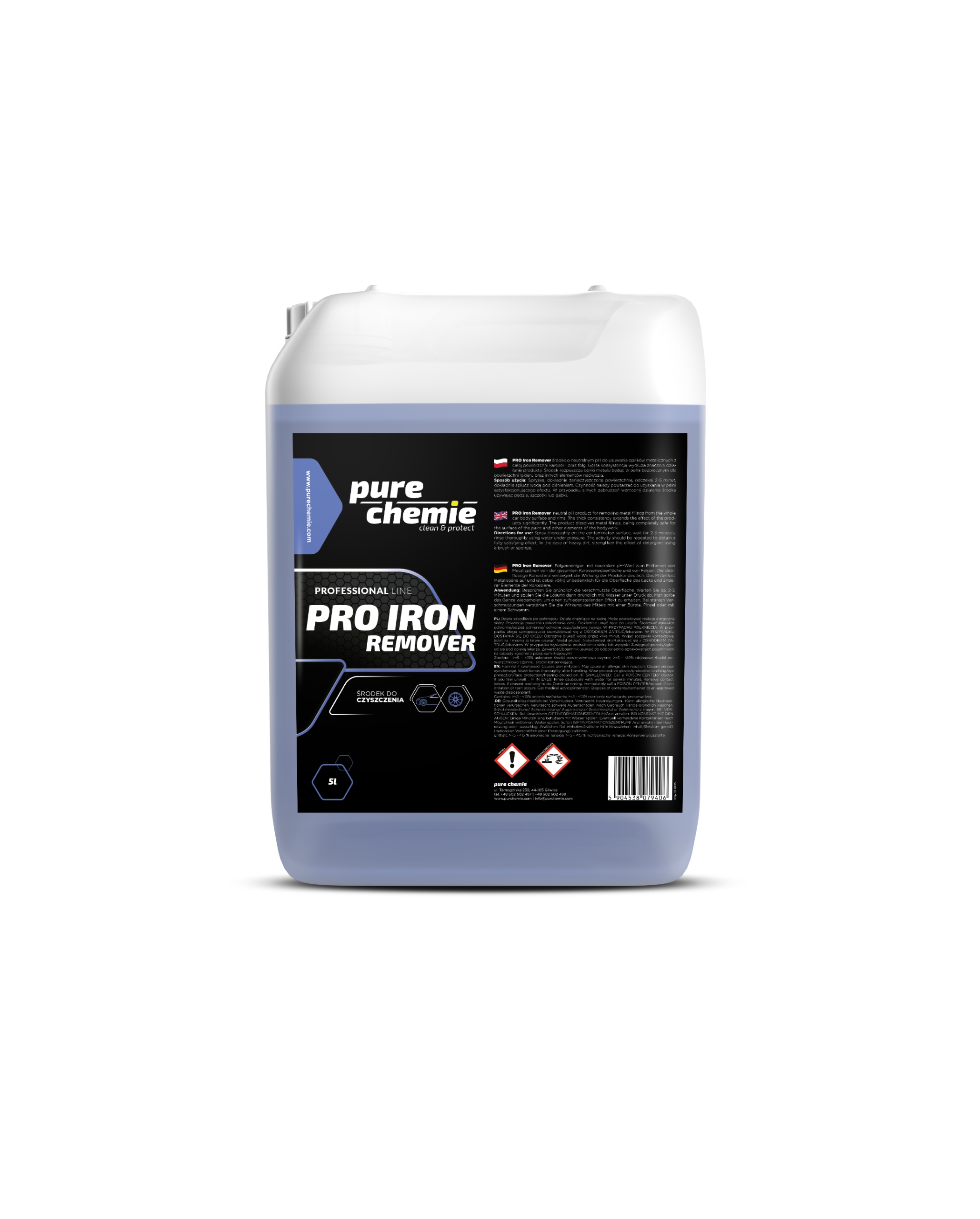 Pure Chemie PRO Iron Remover deironizer 5L