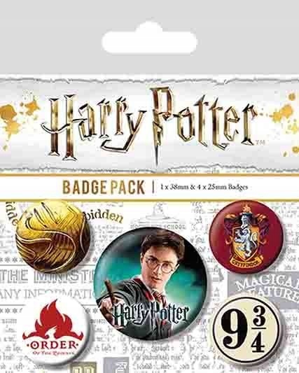 

Przypinki do plecaka Harry Potter Gryffindor 5 szt