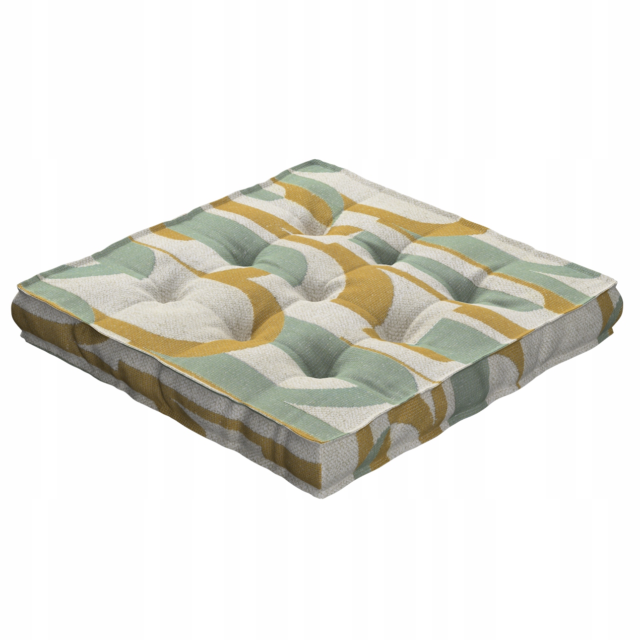 Vankúš na stoličku Kuba 50x50 mätovo-žltý