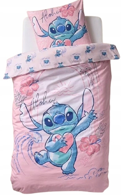 Pościel Dziecięca 140X200 Lilo Stitch Młodzieżowa Stich Bawełna Disney