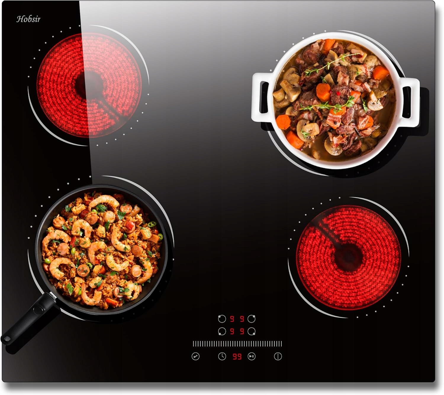 Hobsir HSC-D46007 keramická varná doska 60 cm, 4 polia