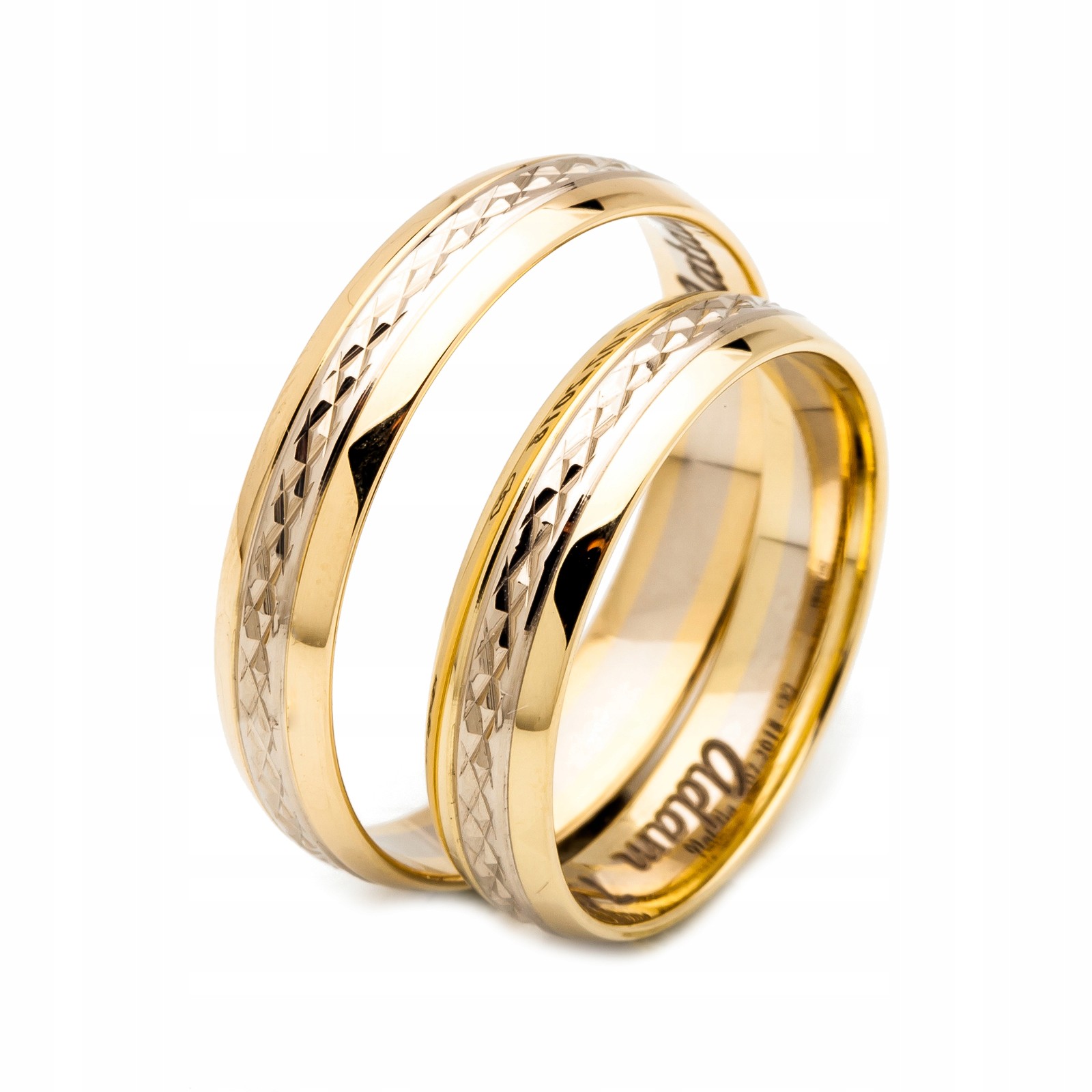 Zlaté Svatební Diamantové Model OE-192