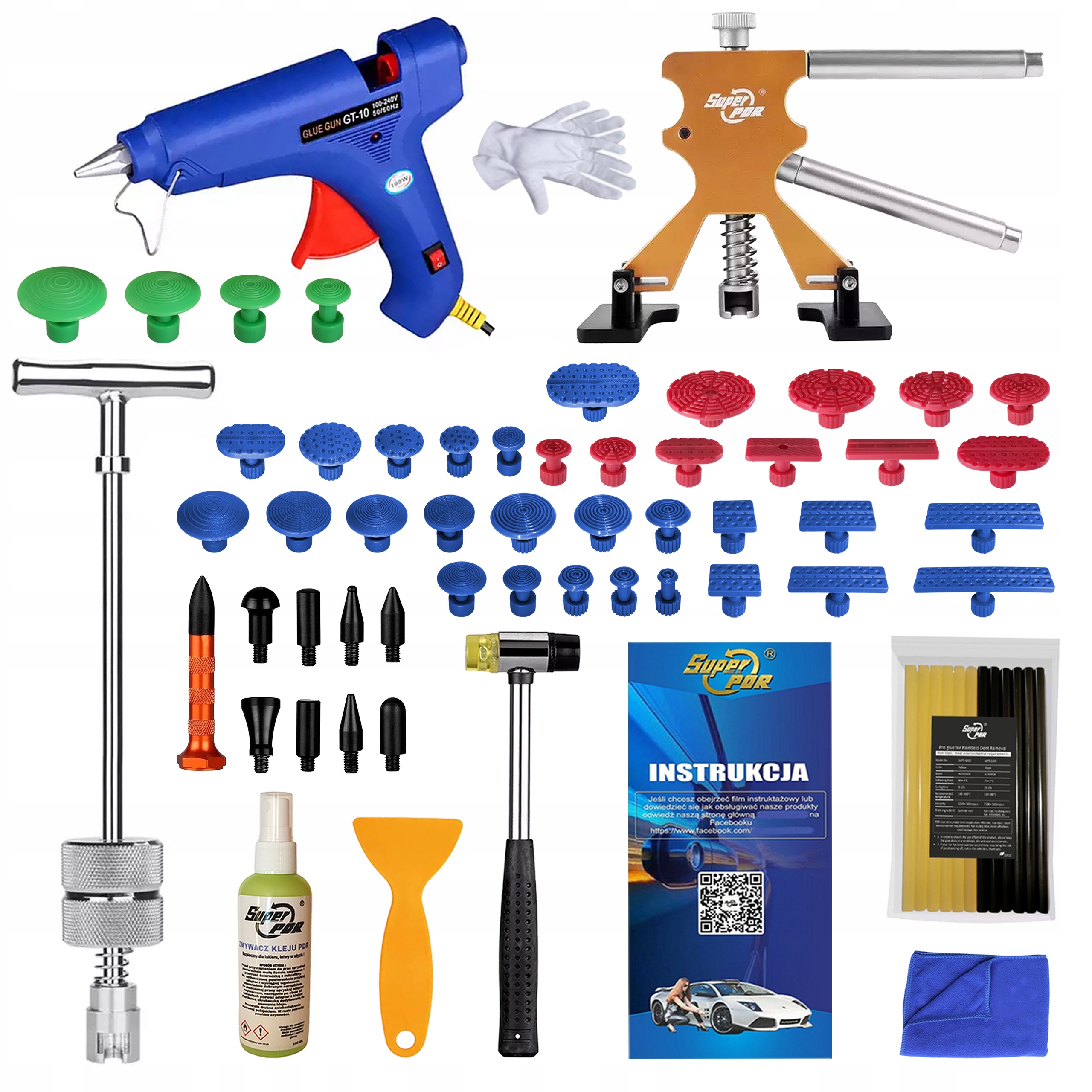 Sada pro vytahování promáčklin po krupobití Odstranění promáčklin