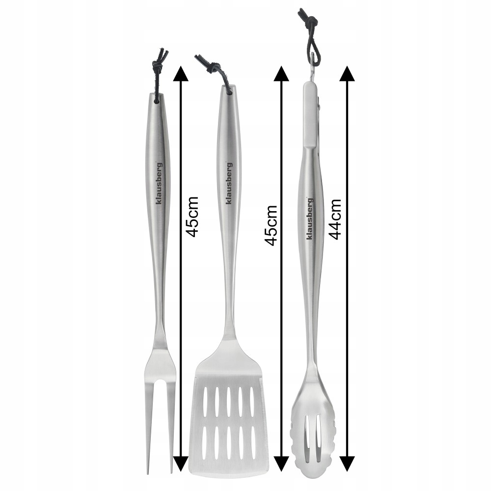 Sada 3 příborů na grilování z z nerezové oceli, Klausberg KB-7900