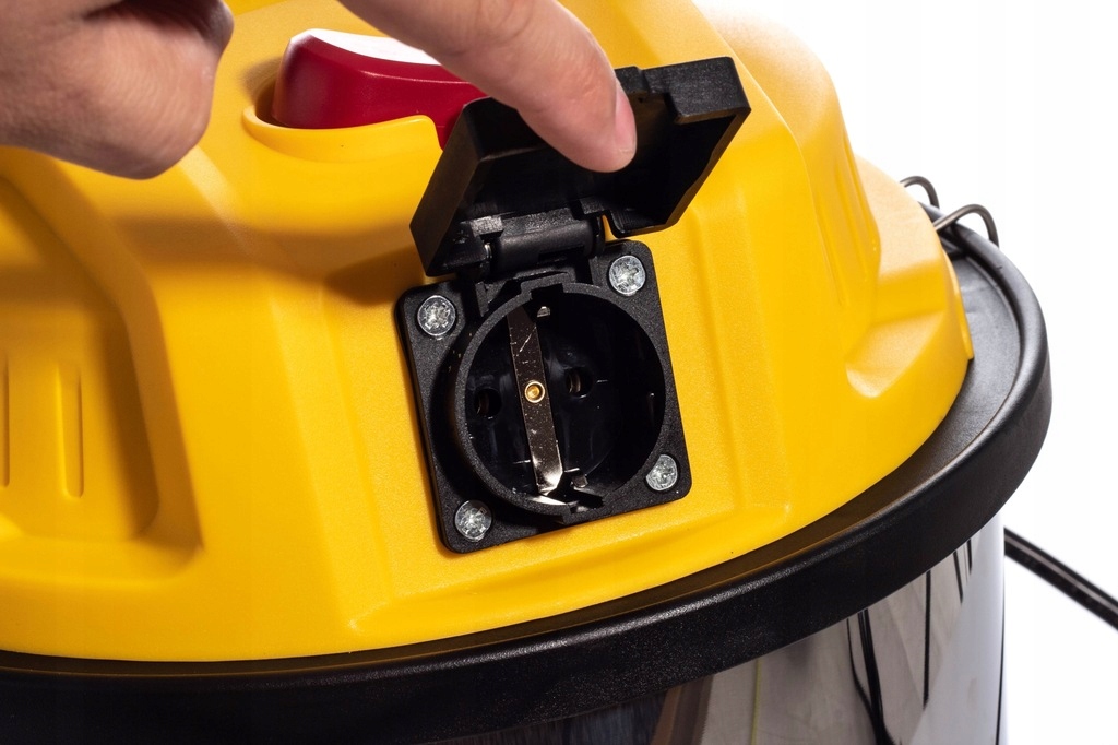 MOCNY ODKURZACZ PRZEMYSŁOWY 2200W GNIAZDO NOIDUR do gipsu kominka pyłu kurz Pojemność zbiornika 20 l