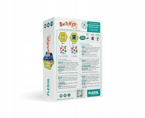 FlexiQ | Switch It! | Board Game | Ages 6+ | 2-8 Players | 10 Minutes Playi Wydawca Nieoczywiste