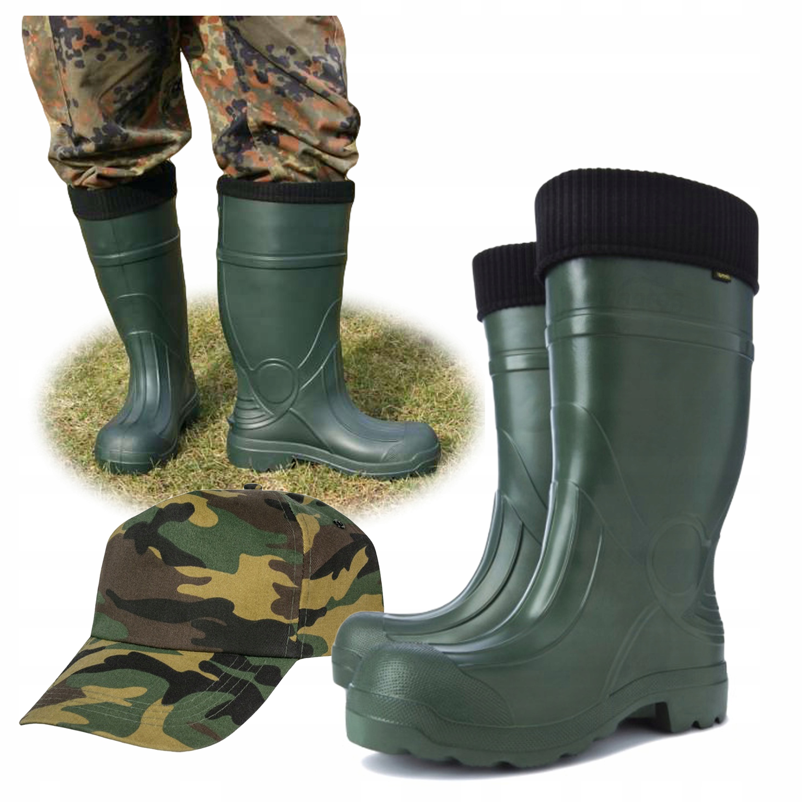 Holínky Pánské Vysoké Lehké Teplé Polské Demar Predator 42
