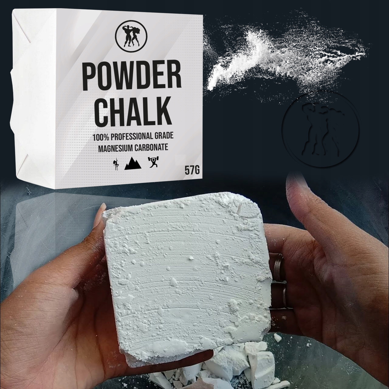 HERKULES MAGNEZJA W KOSTCE POWDER CHALK 57GX2 114G POLE DANCE LEPSZY CHWYT Nazwa Powder Chalk