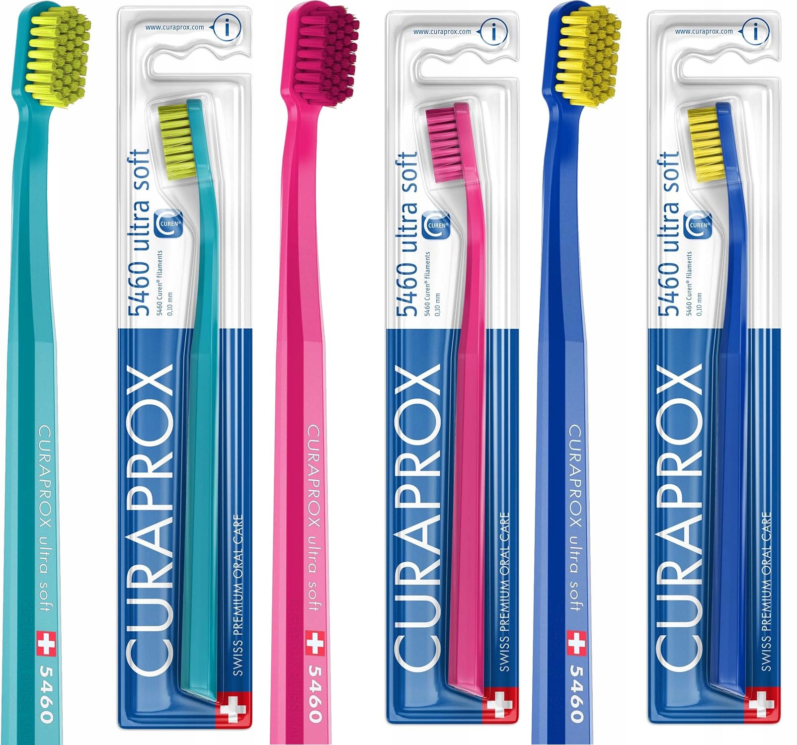 Szczoteczka do zębów miękka CURAPROX CS 5460 Ultra Soft Eco Pack 3 szt