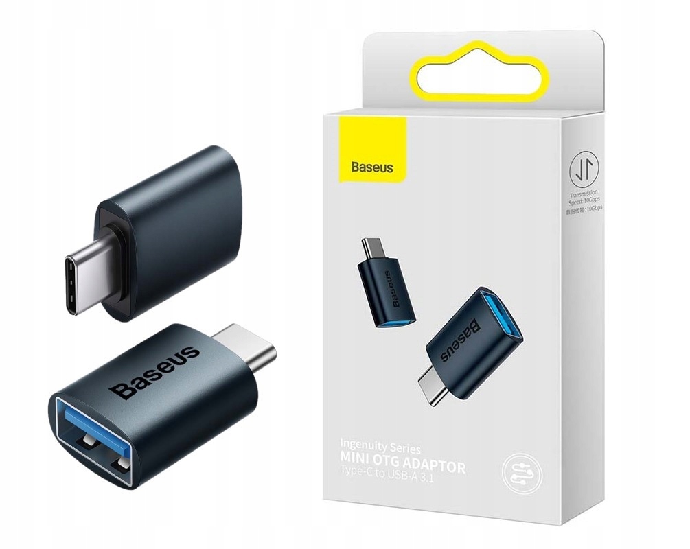 Adapter Przejściówka OTG BASEUS USB-C Do USB-A 3.1