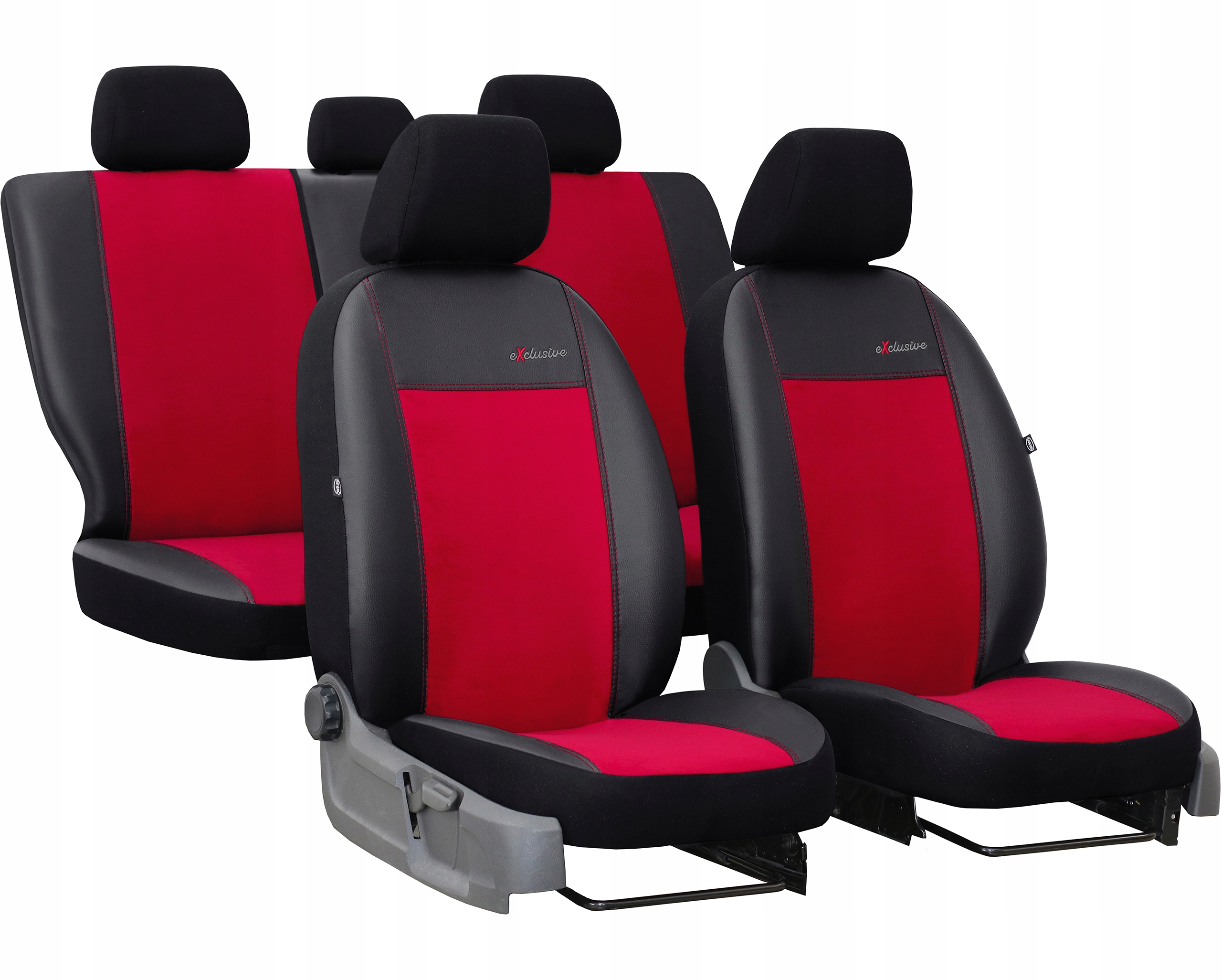 POKROWCE MIAROWE SKÓRA SAMOCHODOWE KOMPLET NA SIEDZENIA DO HYUNDAI KONA 2