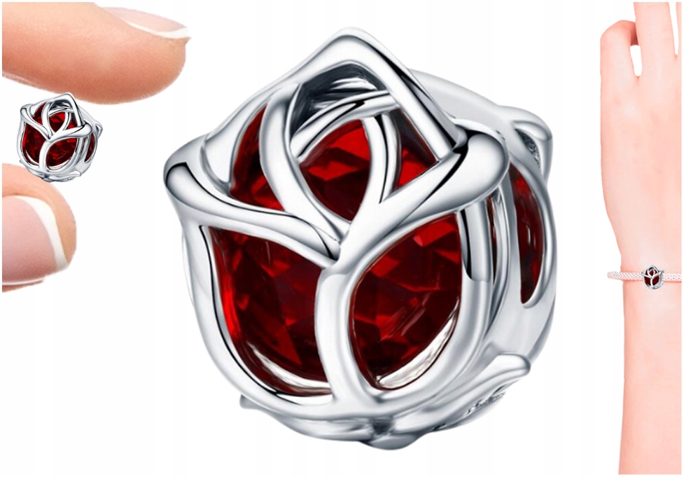 

Charms Zawieszka Charms Róża Srebro 925 Trusky