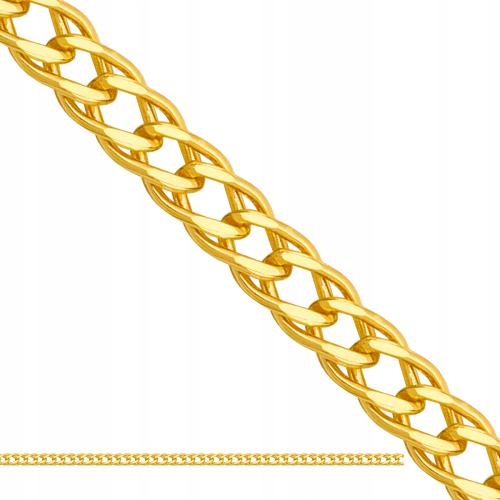 Dámský řetízek ze zlata 585, diamantový, 1,30 g, 1,70 mm, 45 cm, stylový