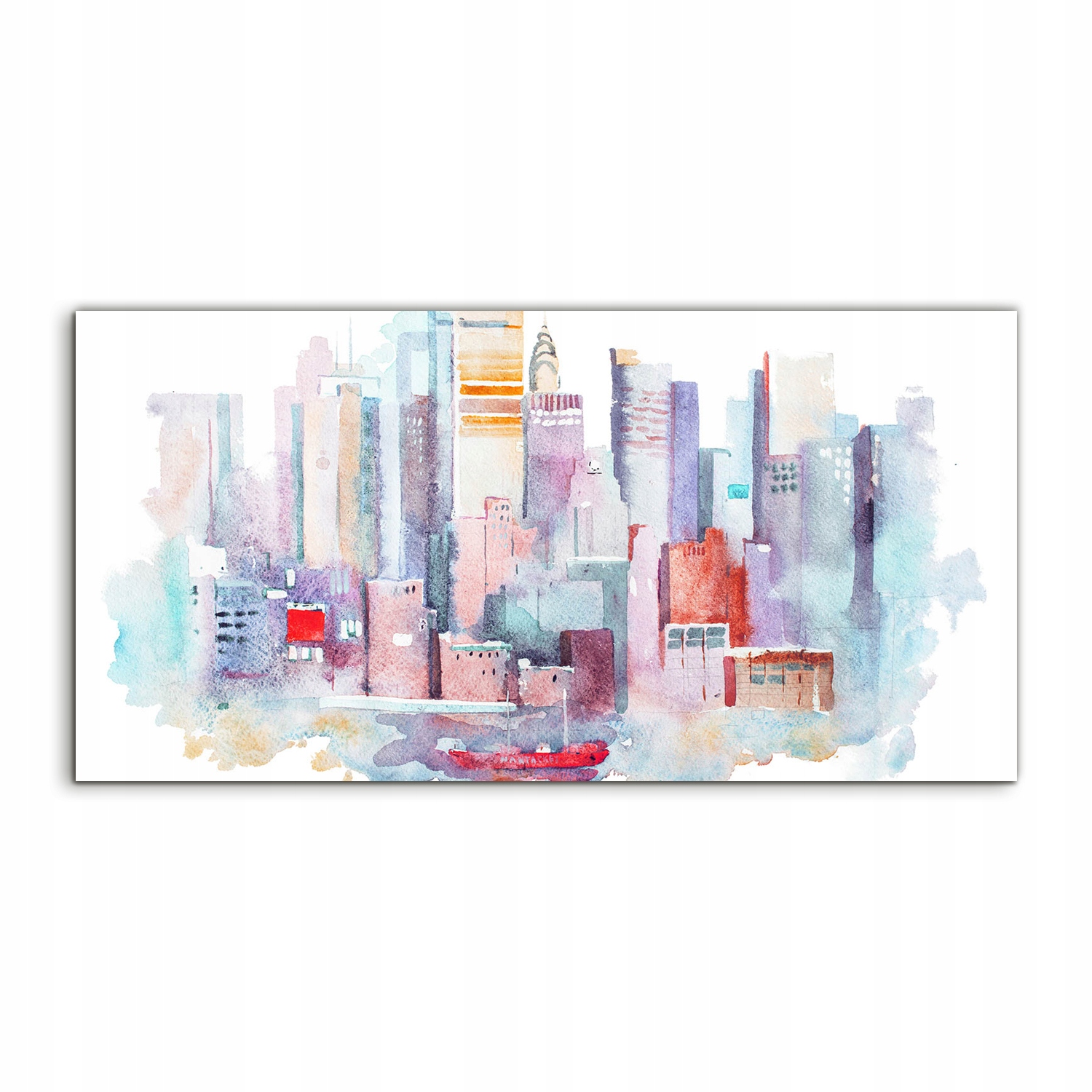 

Obraz akryl 140x70 z nadrukiem Akwarele New York
