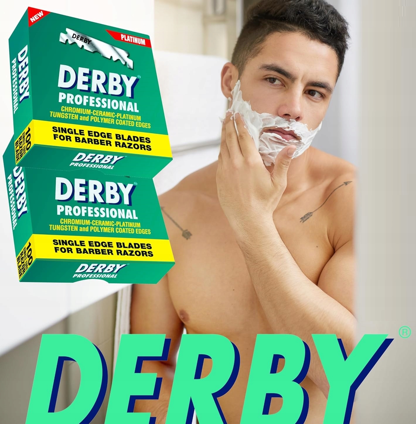 Żyletki do GOLENIA MASZYNKI do BRZYTWY ostrza DERBY PREMIUM Barber EAN (GTIN) 8690885200026