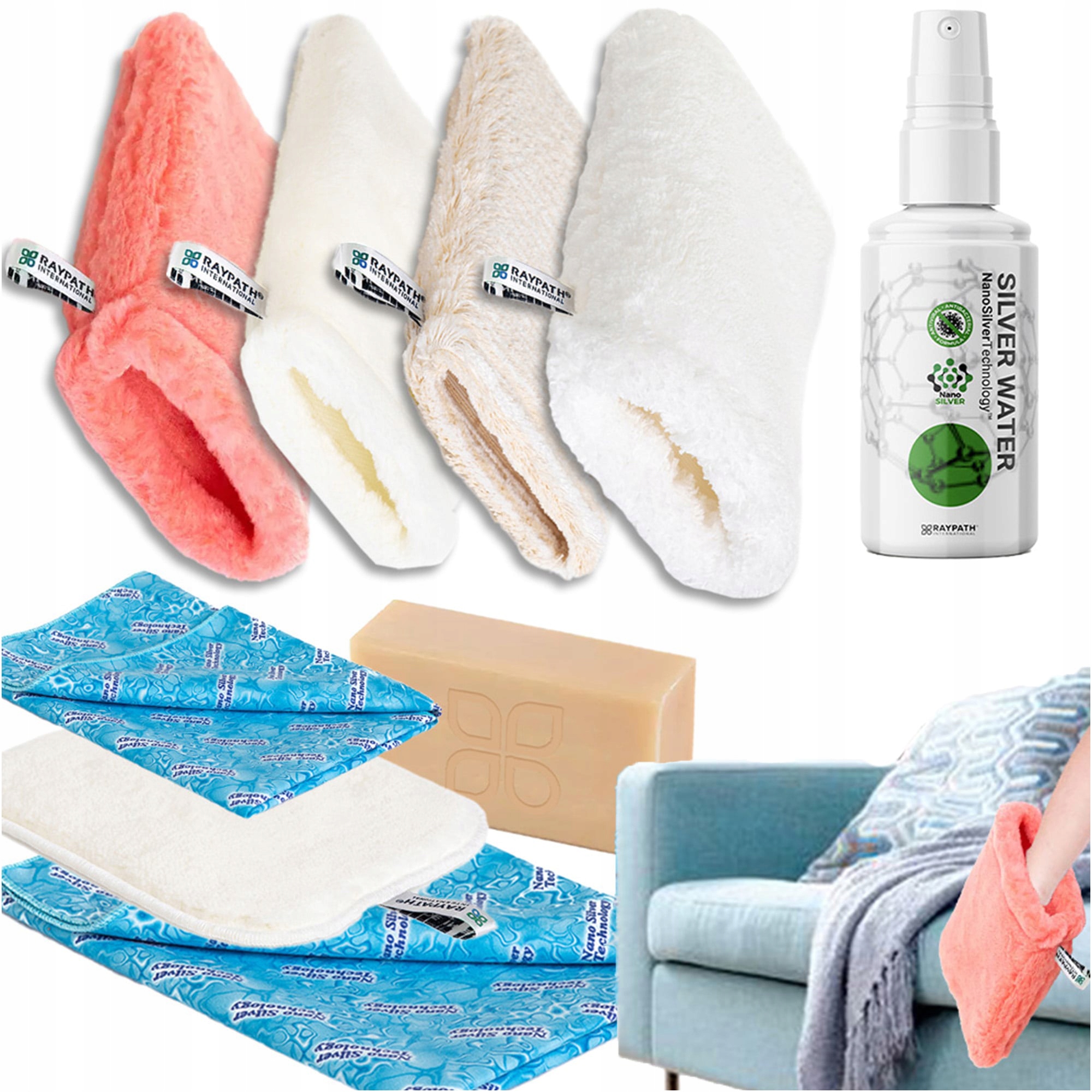 Levně Úklidová sada Raypath Mini Set pro domácnost Bura Auta Zvířat