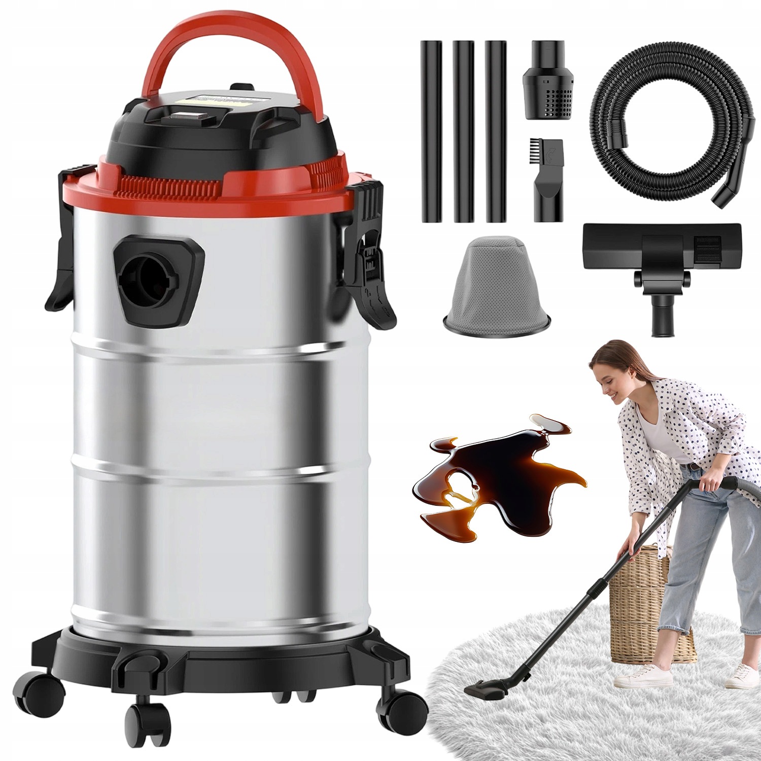 Vysavač 20 L 1100 W, Výkonný A Průmyslový