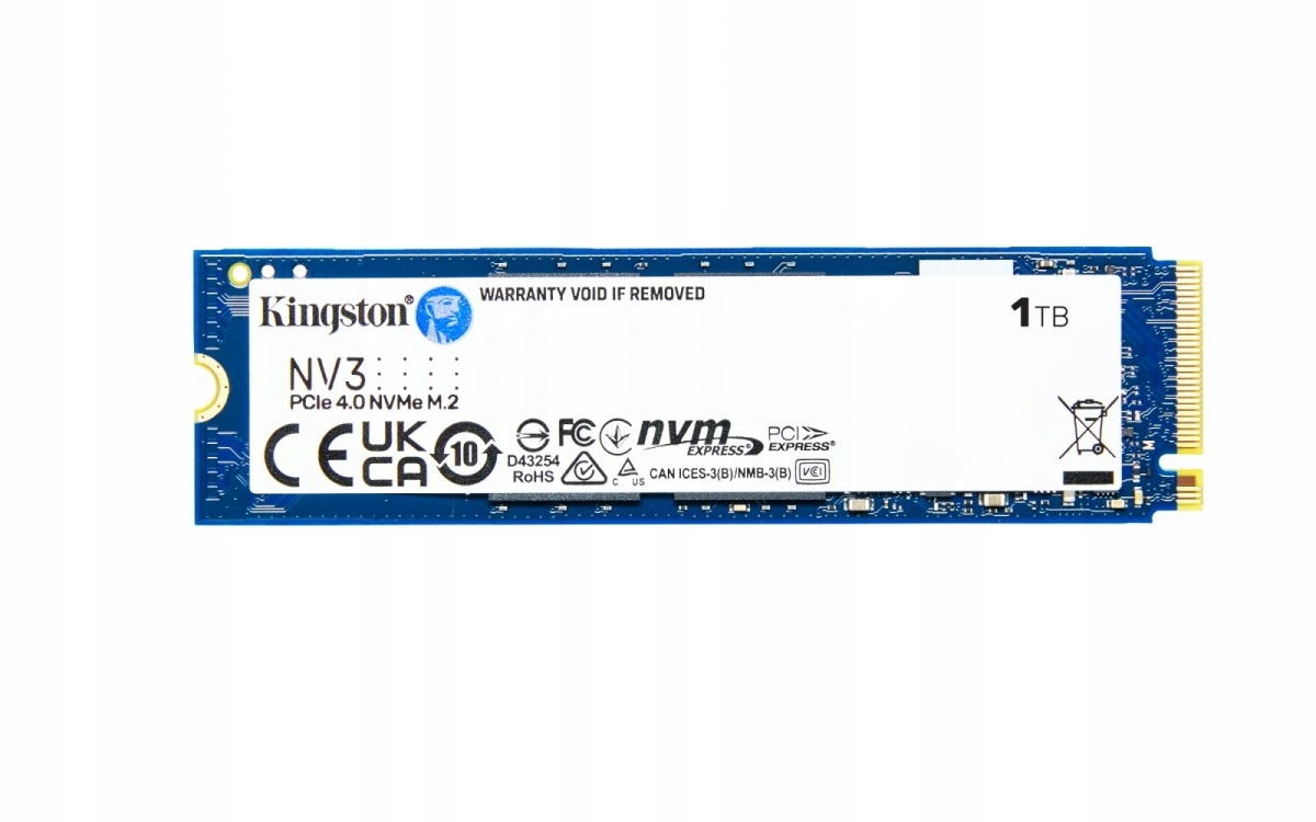 Kingston Ssd disk NV3 1TB M.2 2280 PCI-e 4.0 NVMe 6000/4000