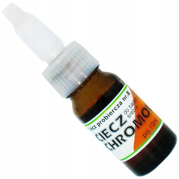 

Chromowa Ciecz Probiercza Do Badania Srebra 10 ml