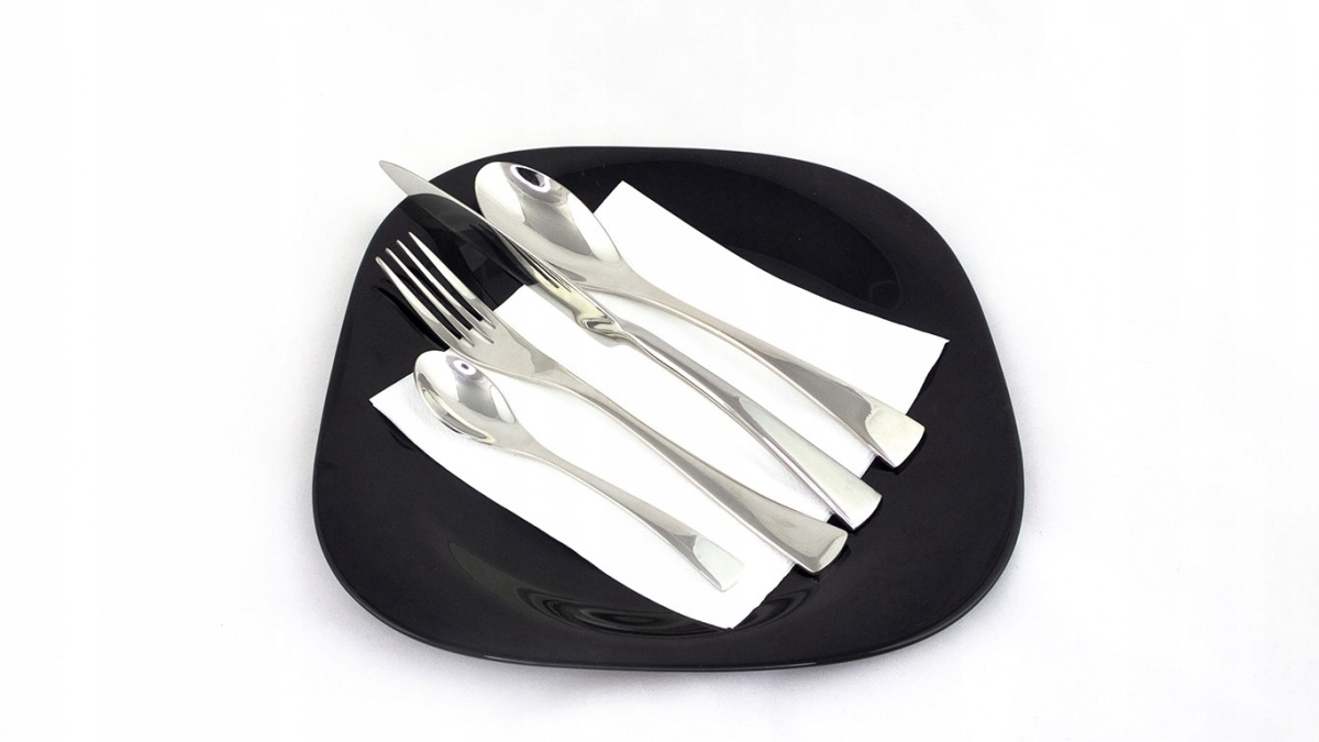 Luksusowy komplet SZTUĆCÓW Kaja 24 element Srebrne Liczba elementów w zestawie 24