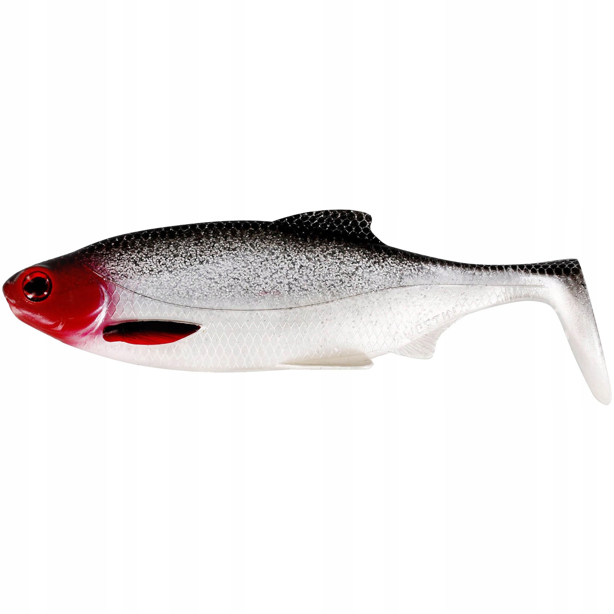Guma Westin Ricky The Roach Shadtail 14cm Redlight