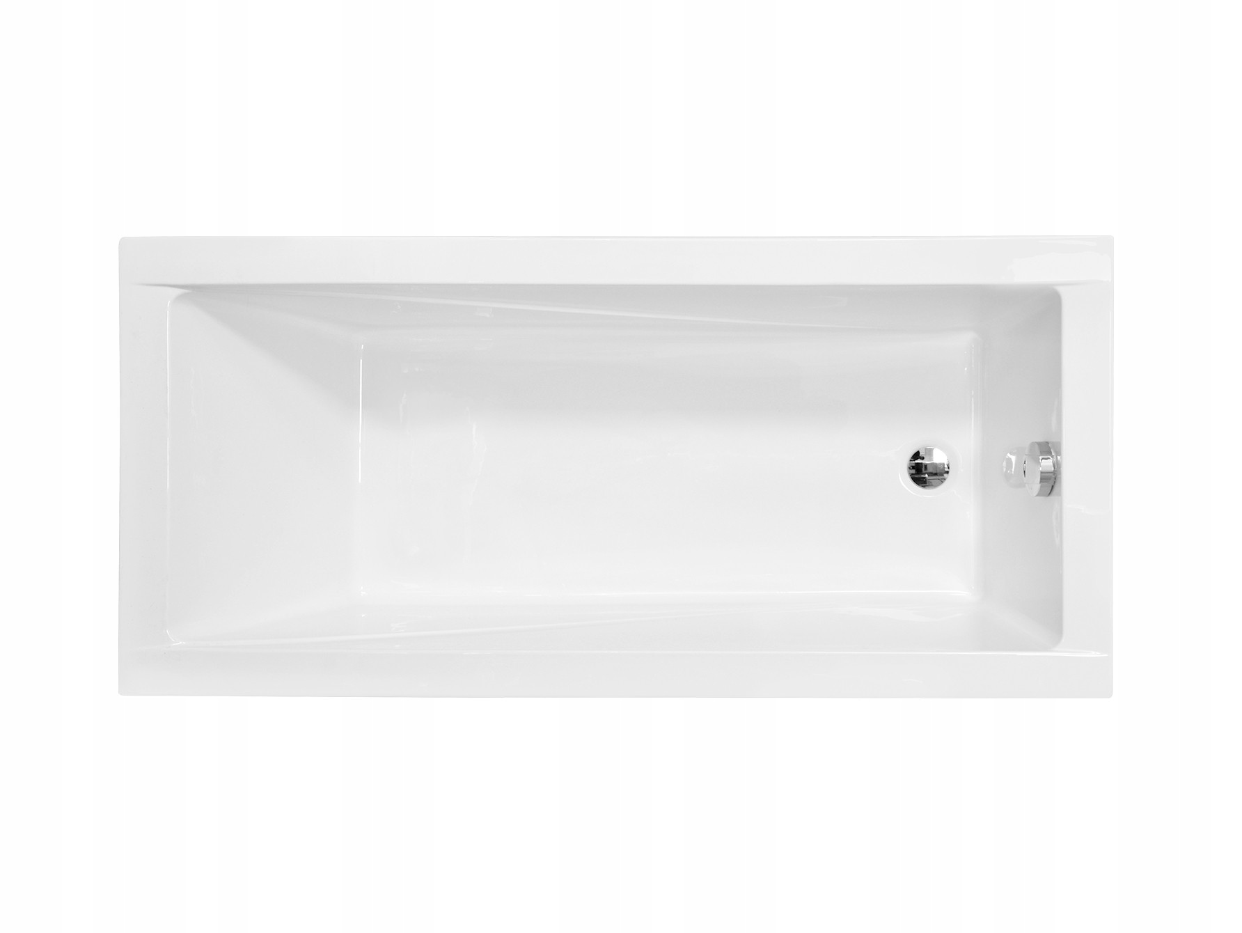 Wanna Modern Slim 160 biała prostokątna 162l Besco