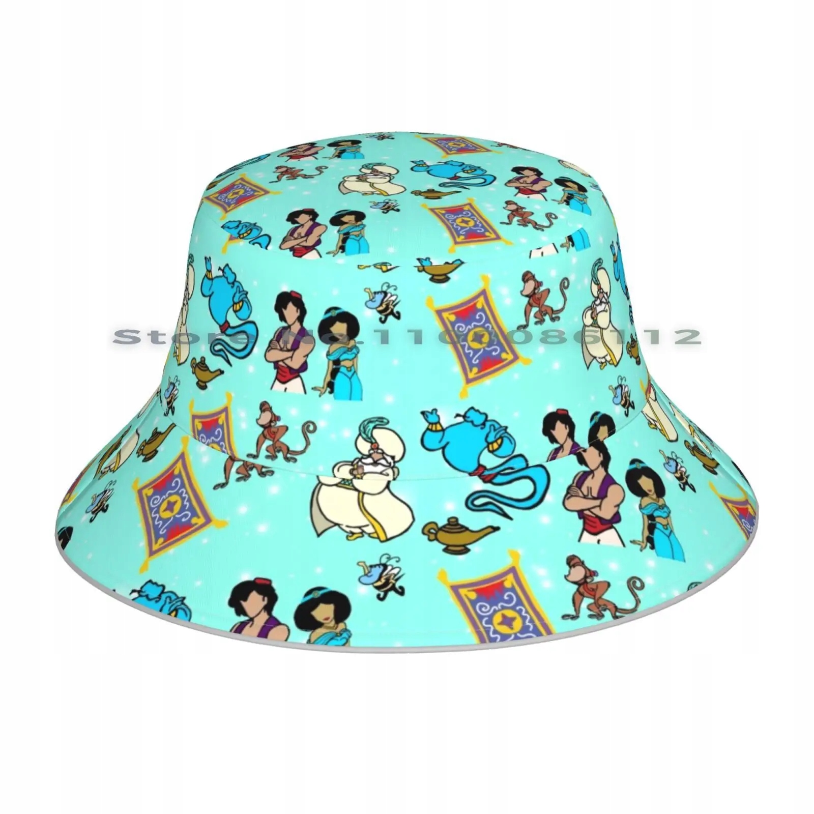 Magic Lamp And Magic Carpet Doodle Bucket Hat Sun Cap Castle Princess Once Model henyuek