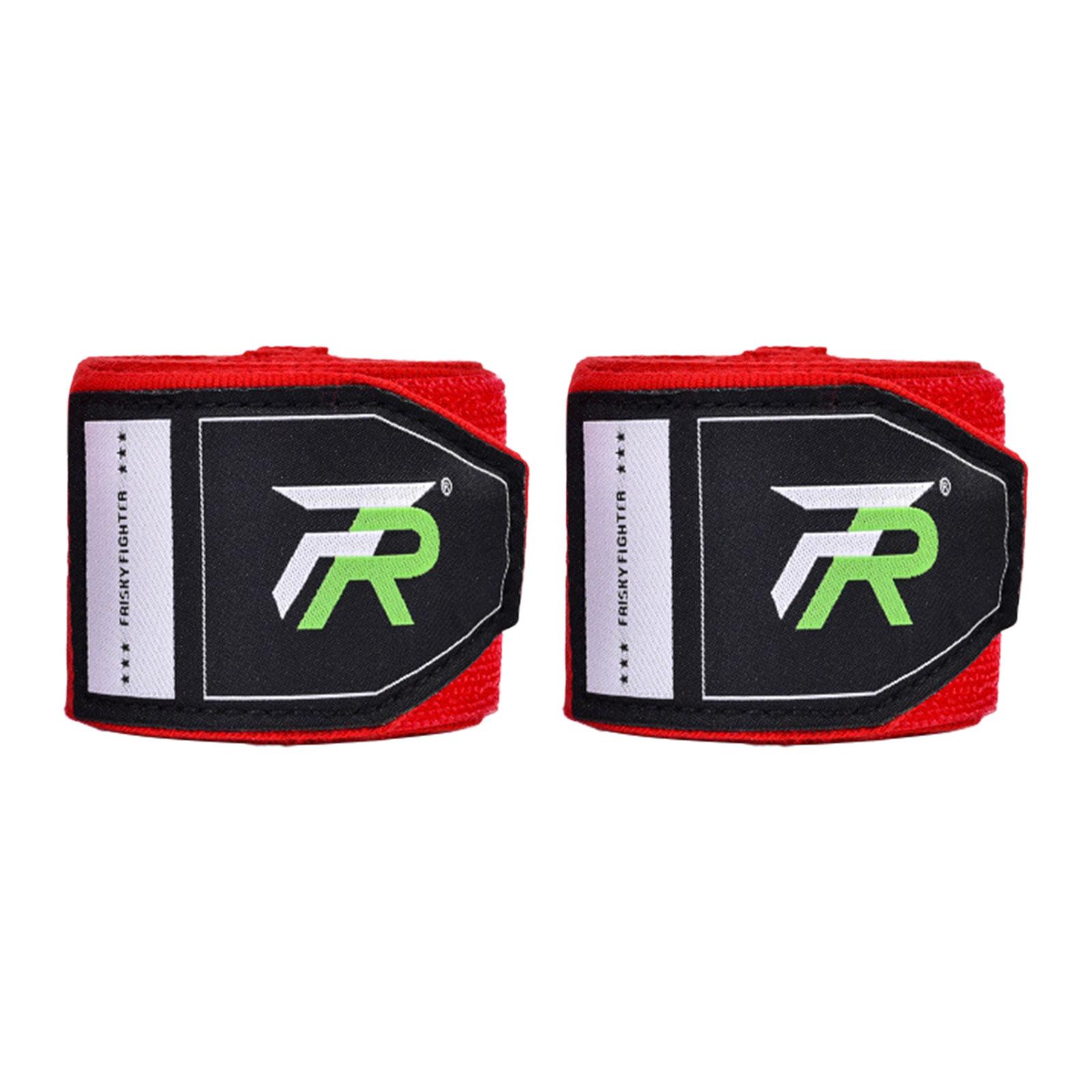 de-2Pcs Boxing Hand Wraps Wrist Protection 118inch Boxing Gloves Boxing Red Kolekcja as described