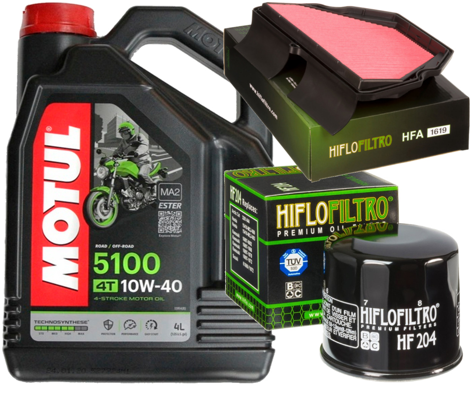 HFA1619 Zestaw Motul 5100 10W40 4L Filtry Honda Cbr 600 CBR600 01-07
