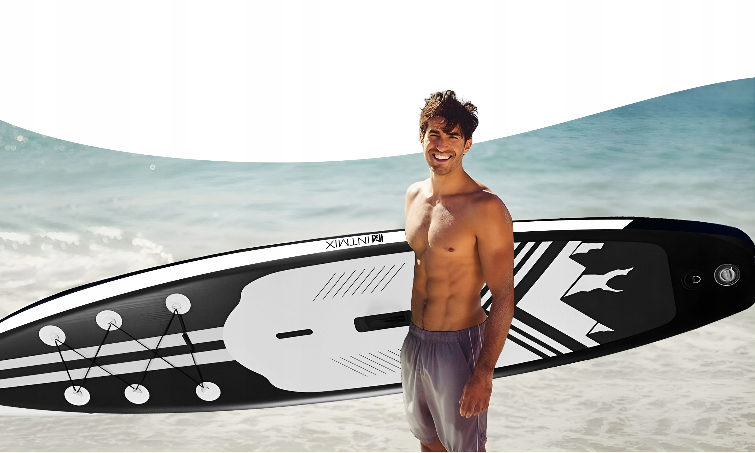 DESKA SUP DO PŁYWANIA 350 CM POMPOWANA DMUCHANA STAND UP PADDLE Z WIOSŁEM Kod producenta DESKA SUP DO PŁYWANIA Z WIOSŁEM I PLECAKIEM