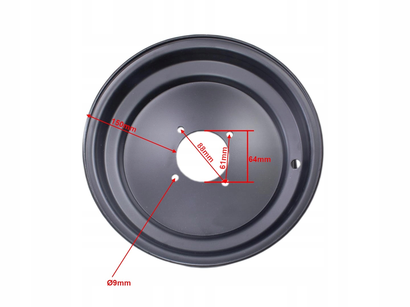 FELGA ATV 10'' 4 ŚRUBY PRZÓD ATV 200 CZARNA HB Producent WZMOTO