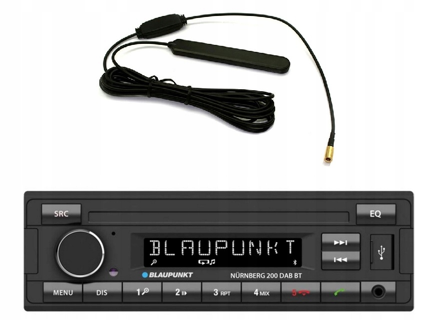 Blaupunkt Nürnberg 200 Dab Bluetooth autorádio MP3 Usb anténa Dab