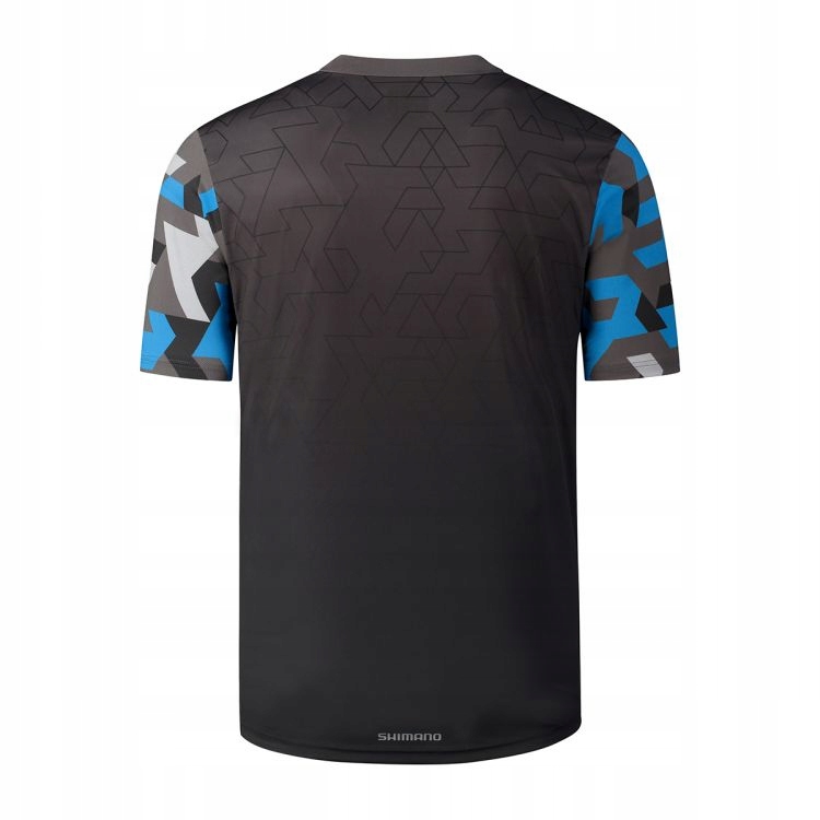 Koszulka rowerowa Shimano Myoko S.s Jersey Black/Blue Rozmiar M