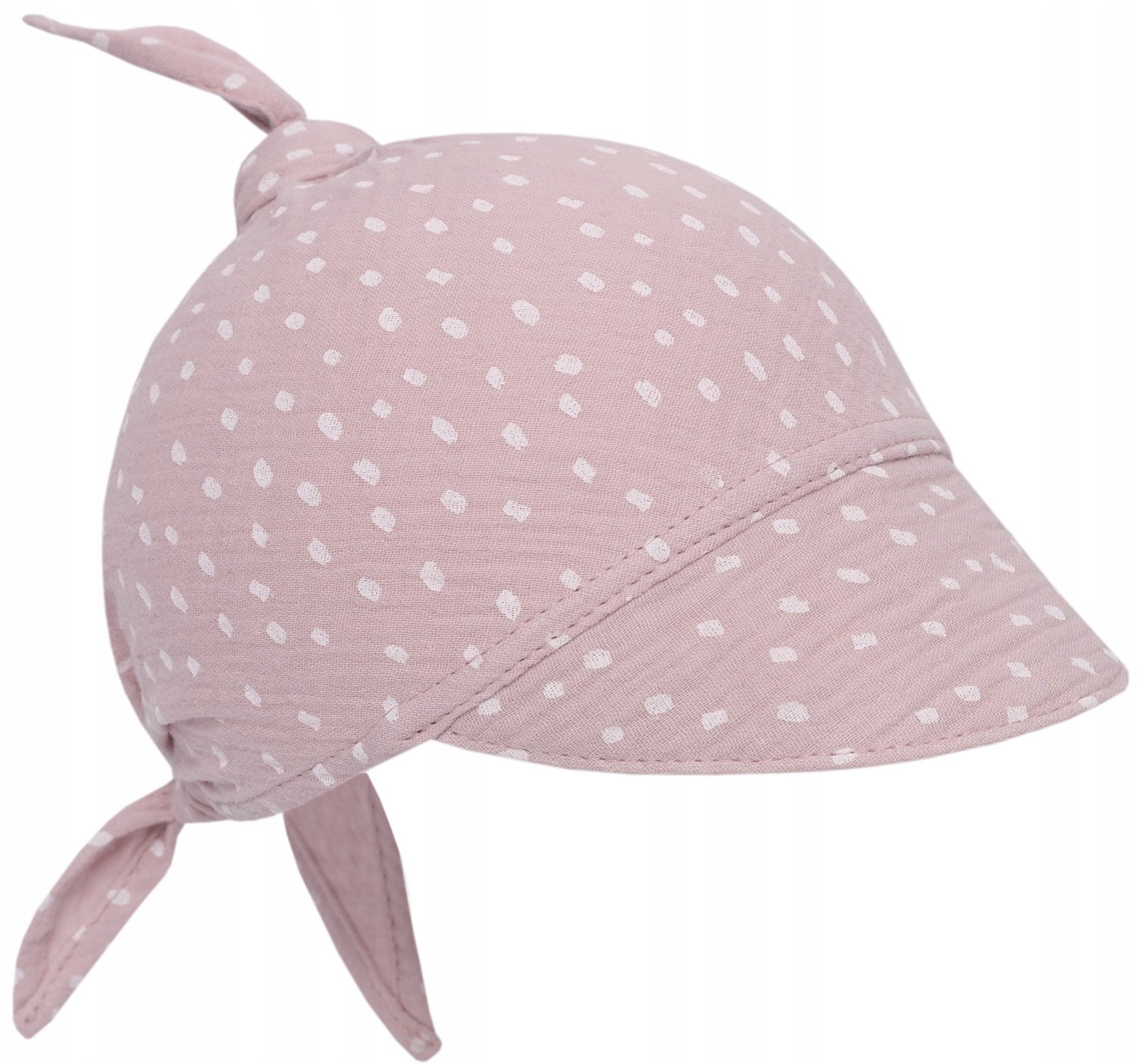 

Muślinowa Chusteczka Na Głowę Z Daszkiem Dots