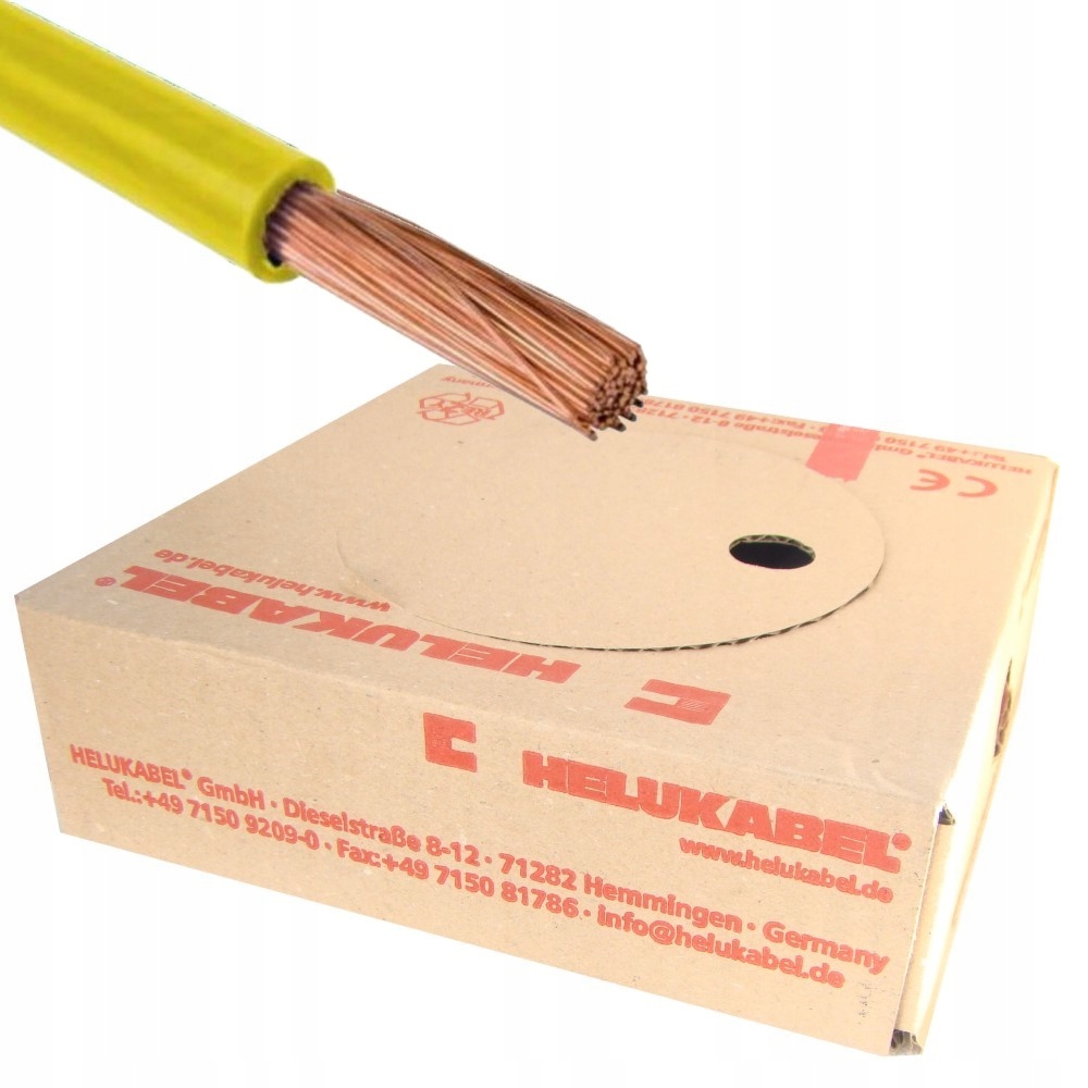 Kábel H07V-K 1,5 mm2 Žltý 100 mb