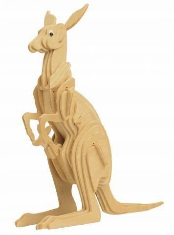 

Puzzle Drewniane 3D Kangur