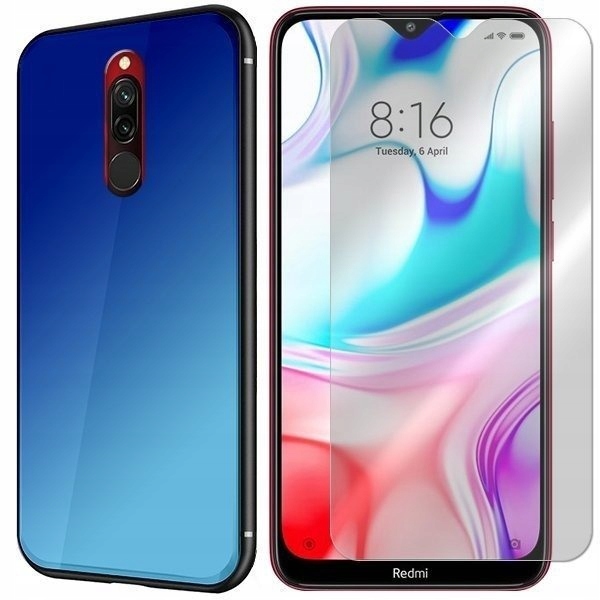 

Etui Do Xiaomi Redmi 8 Pokrowiec Case Glass +szkło