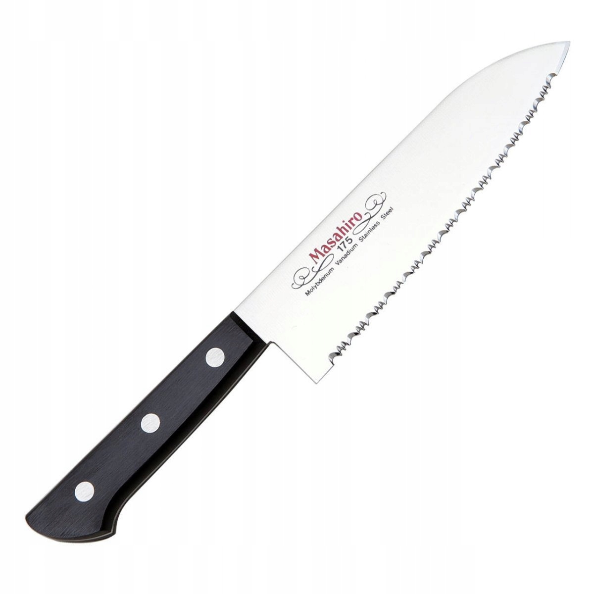 Nôž Masahiro Bwh Santoku Wave Edge 165 mm