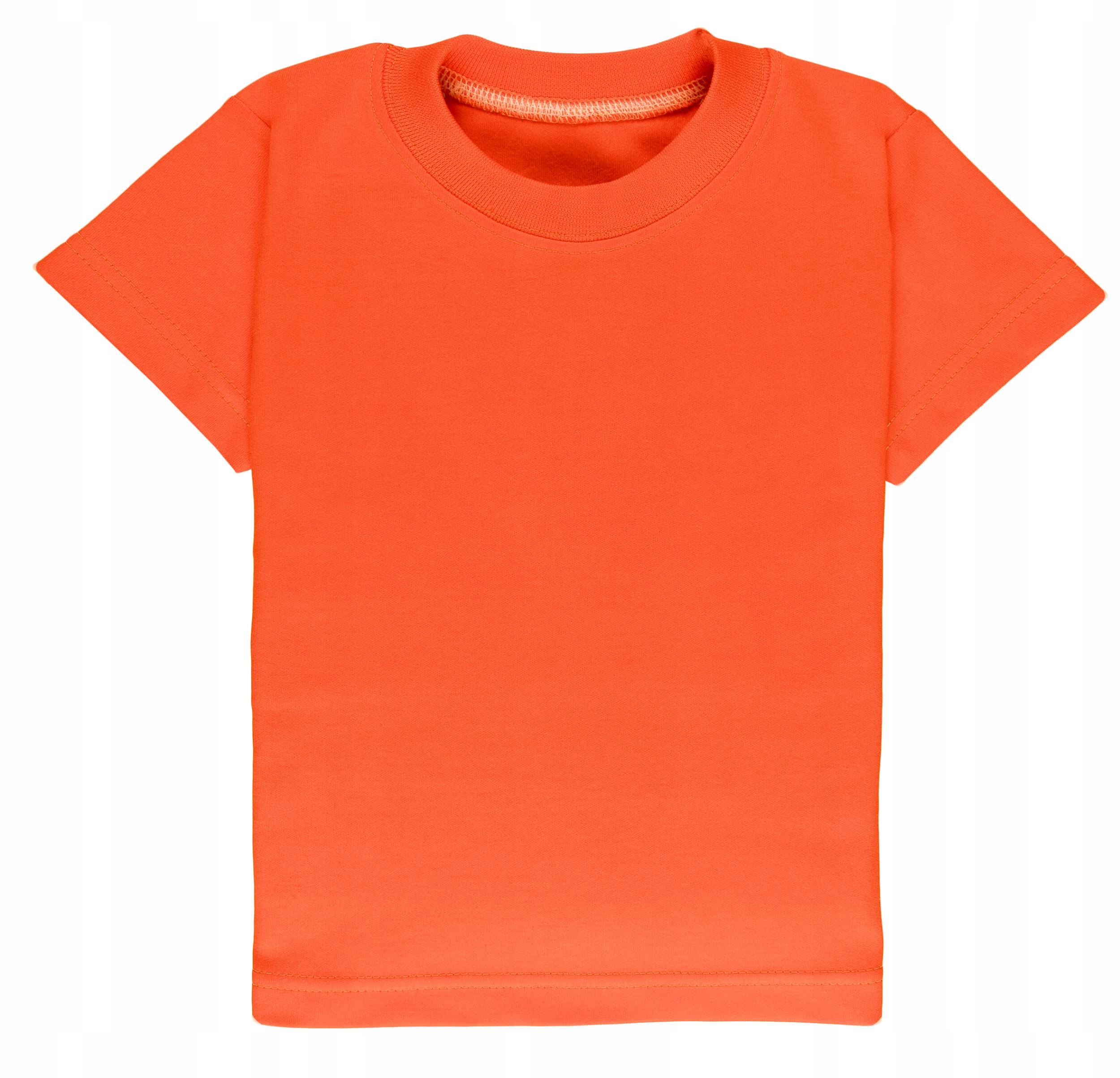 

Koszulka dziecięca pomarańczowa T-shirt bawełna