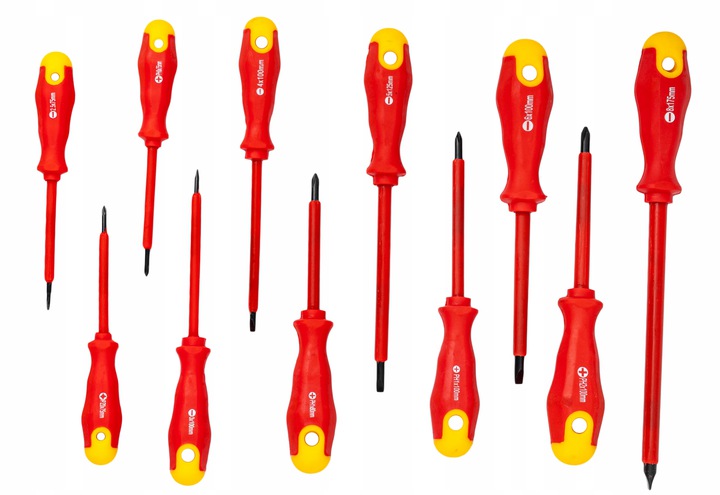 WKRĘTAKI ŚRUBOKRĘTY IZOLOWANE 11szt. W WALIZCE Kod producenta izolowane elektryczne