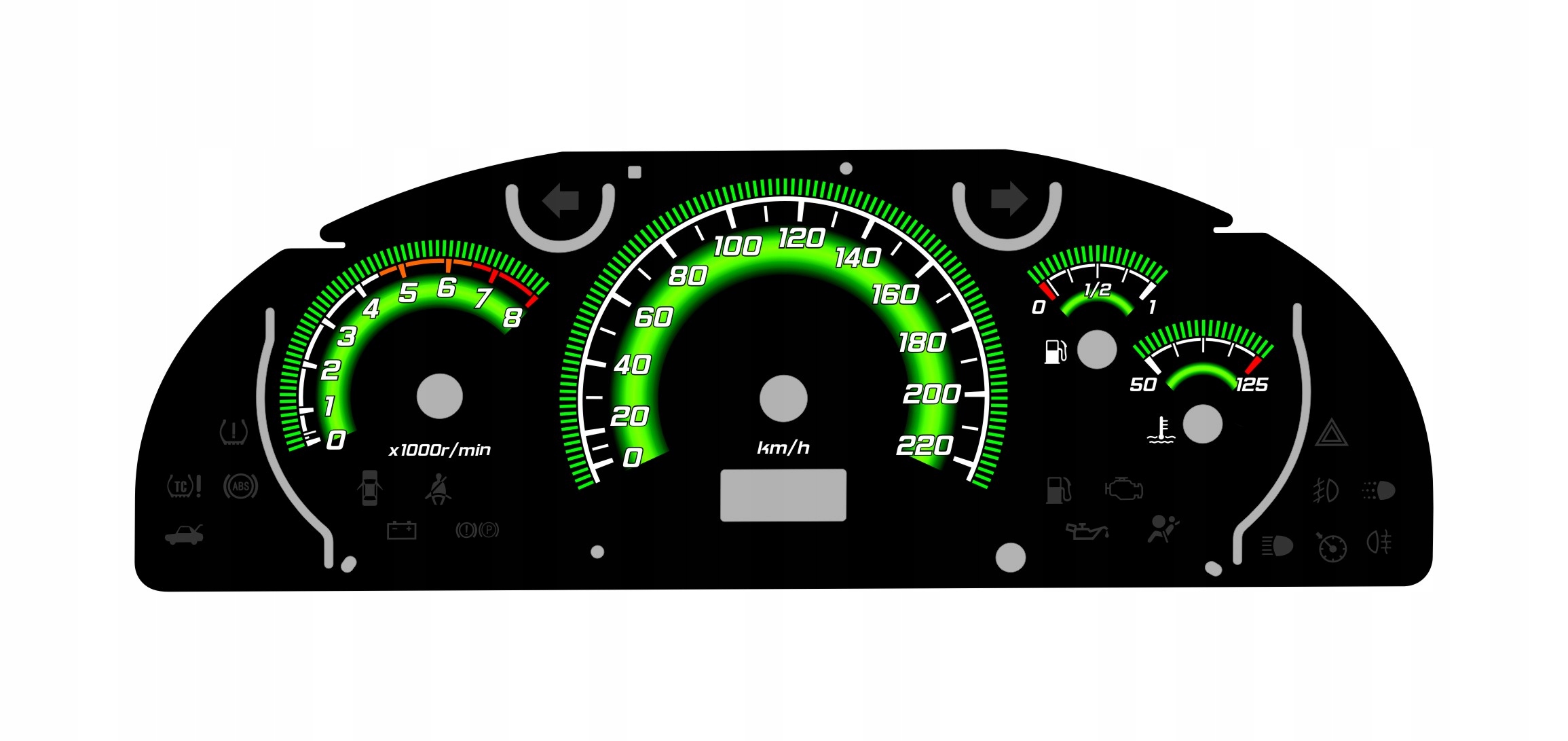 Chevrolet Lacetti tarcz licznika INDIGLO MoMan wz2