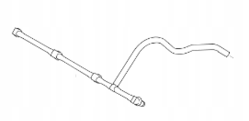 Mercedes Diesel OM640 Přepadové potrubí oleje Oe