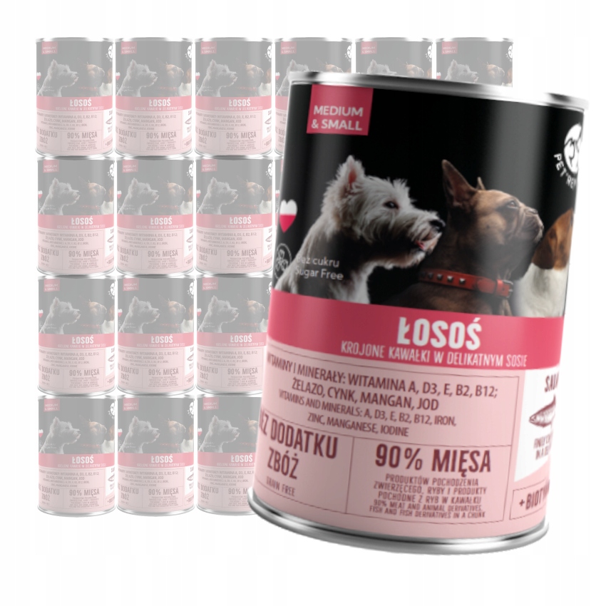Krmivo Pro Psy Petrepublic Losos V Omáčce 24x400 g