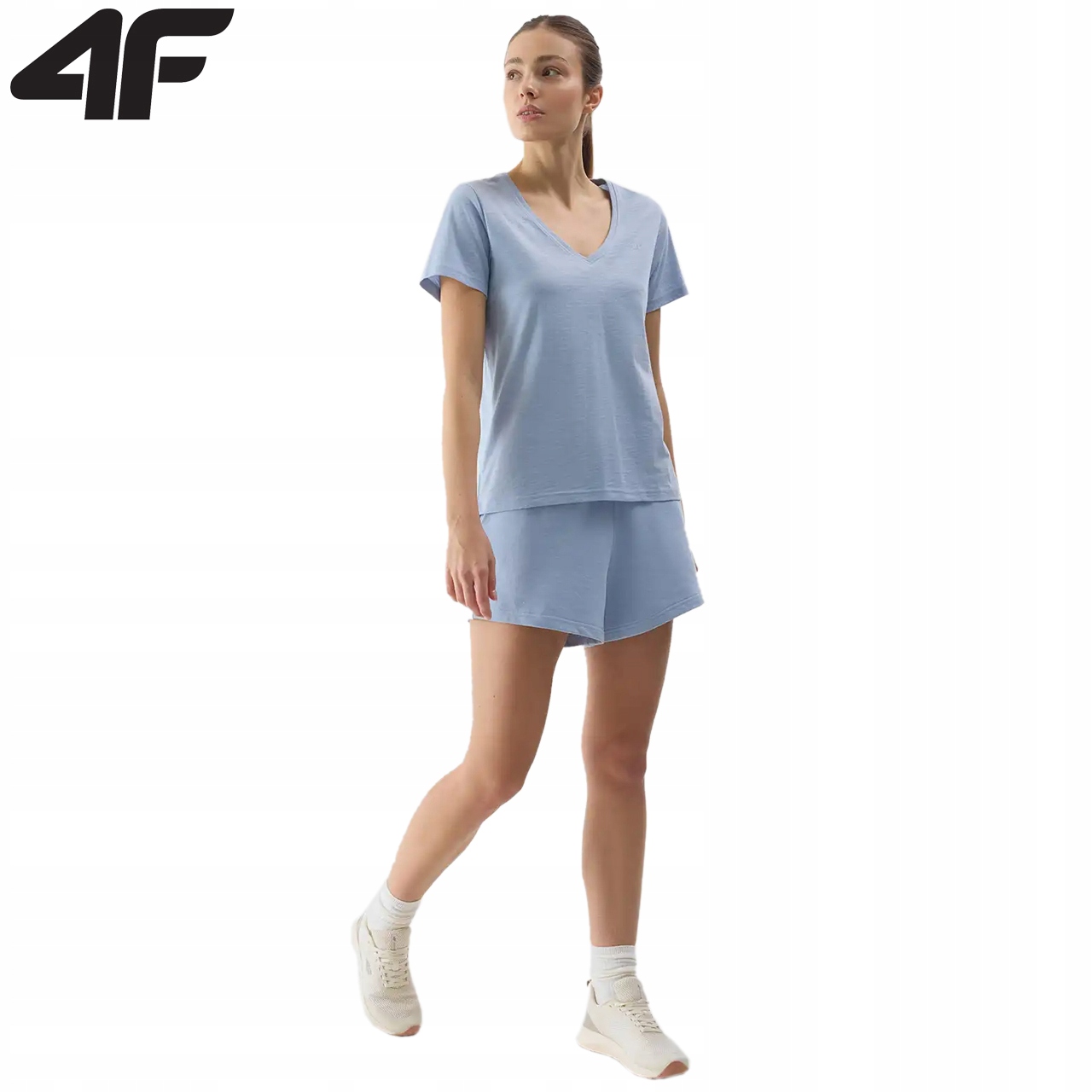 KRÓTKIE SPODENKI DAMSKIE 4F DRESOWE SPORT F286 BAWEŁNA CASUAL CO DZIEŃ M Marka 4F