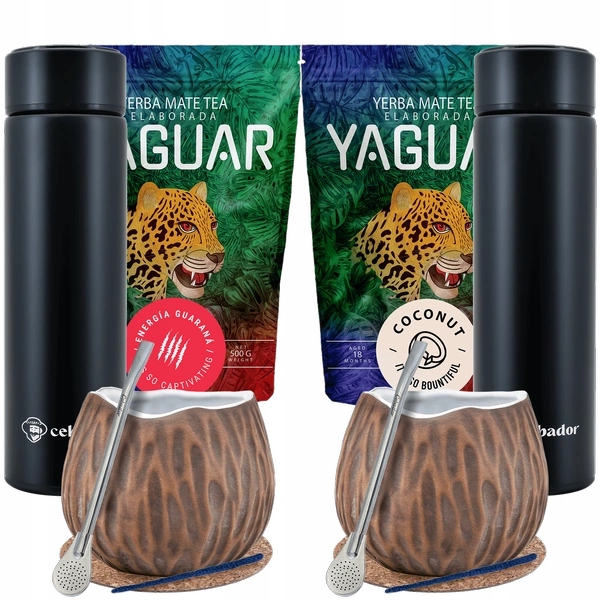 Zestaw Yerba Mate Dla Dwojga termos Led, tykwa i bombilla 2x500g 1kg