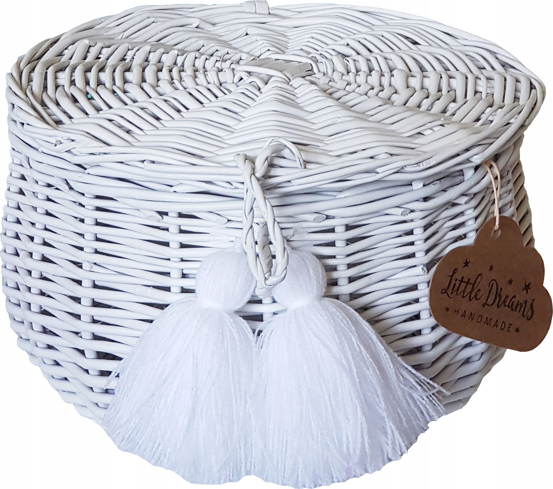 

Szkatułka Wiklinowa Biały Chwosty Boho