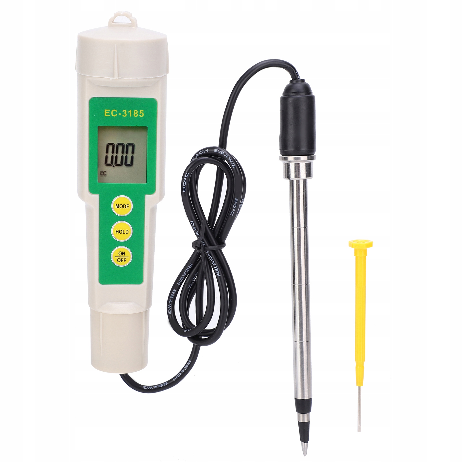 EC-3185 Konduktometr Profesionální tester půdy Ec Cf Tds